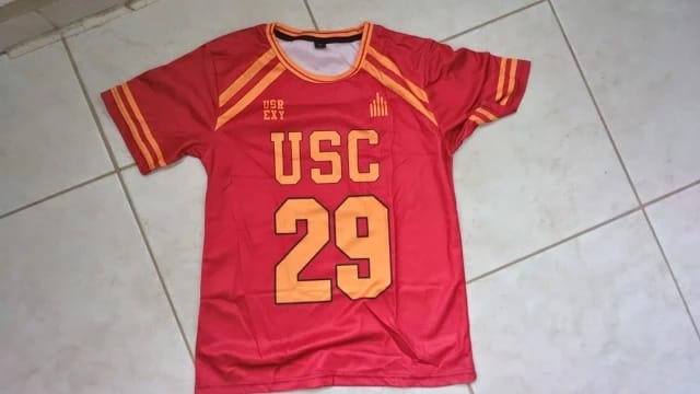Customer photo review of Foxhole Court Red Lacrosse Jerseys