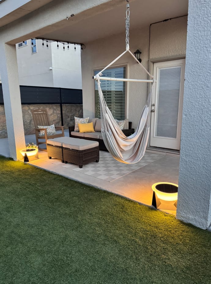 Customer photo review of RIRZ HALO | Modern Solar Outdoor Lamp