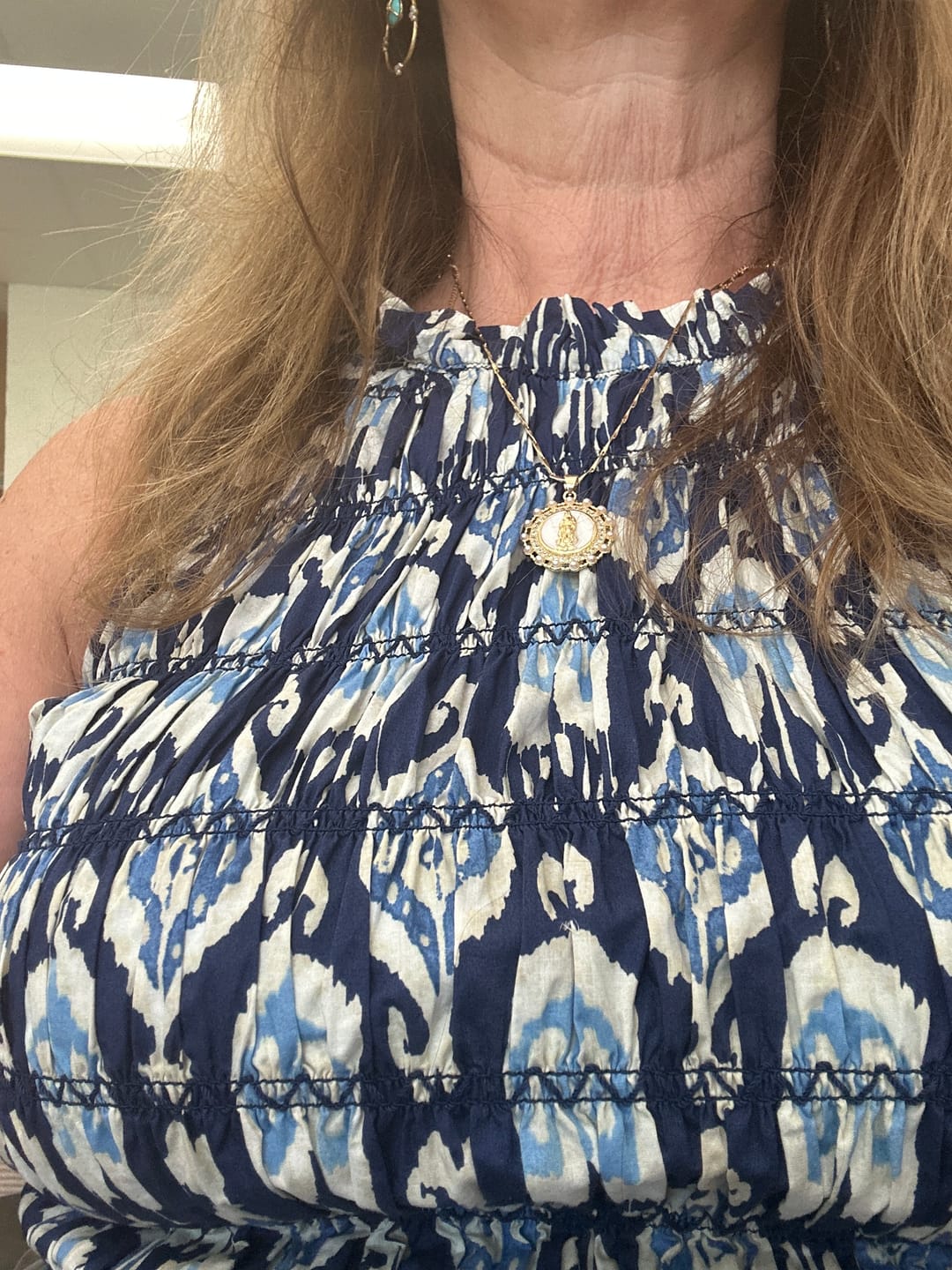 Customer photo review of Classic Mother Mary Necklace