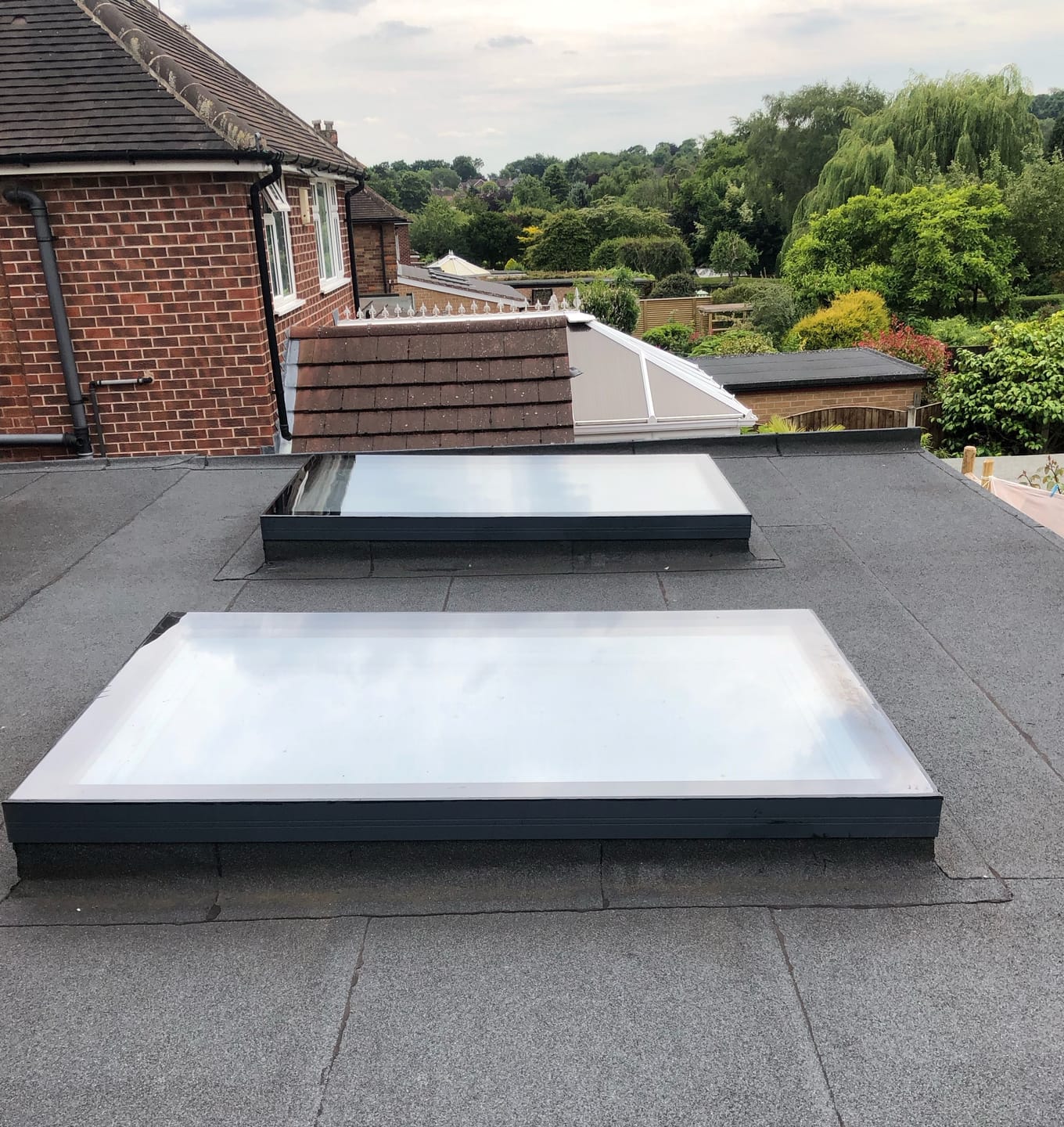 Customer photo review of Framed Fixed Flat Rooflight 1000×2000mm (internal size)