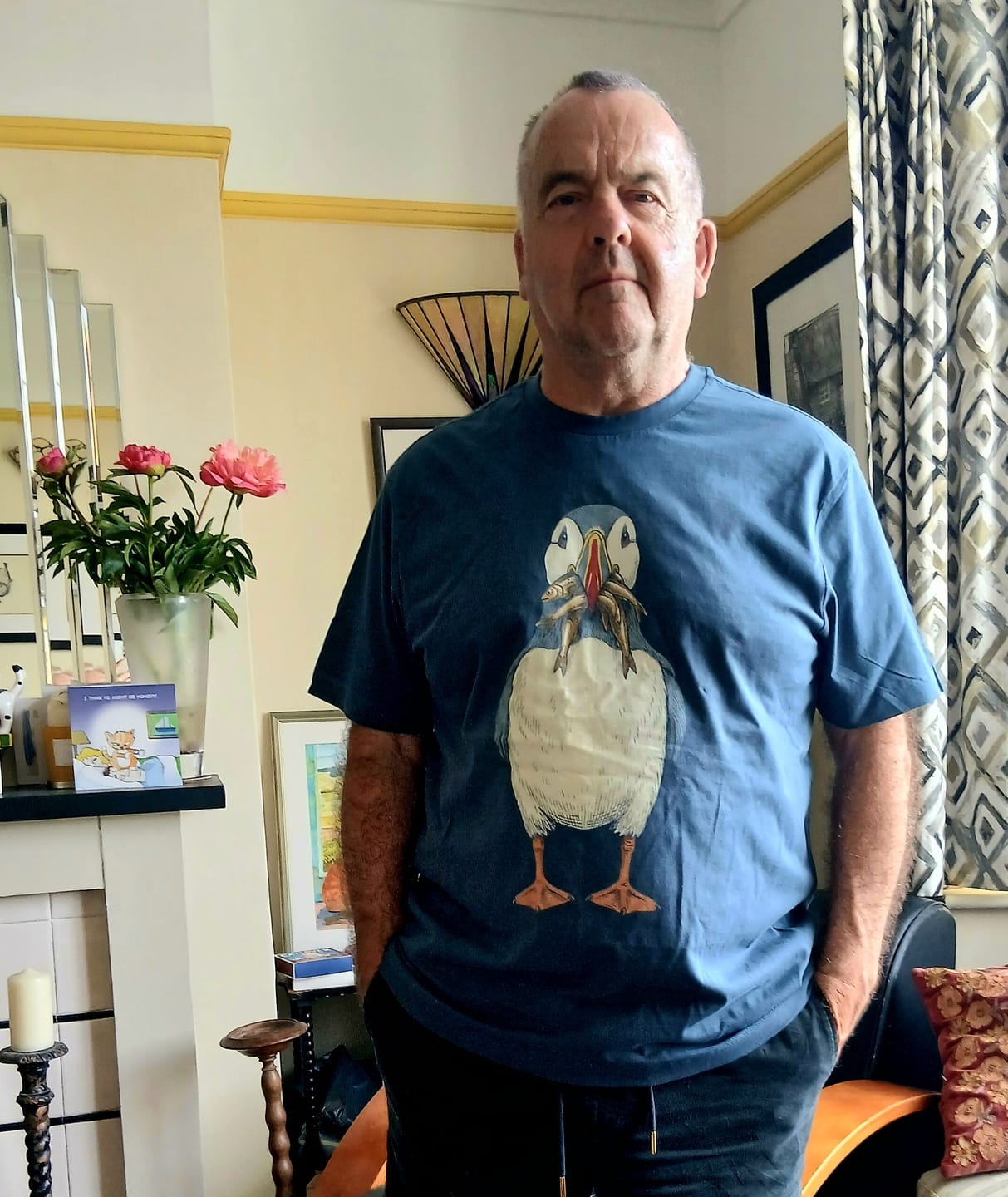 Customer photo review of Puffin And Fish 7 T-Shirt