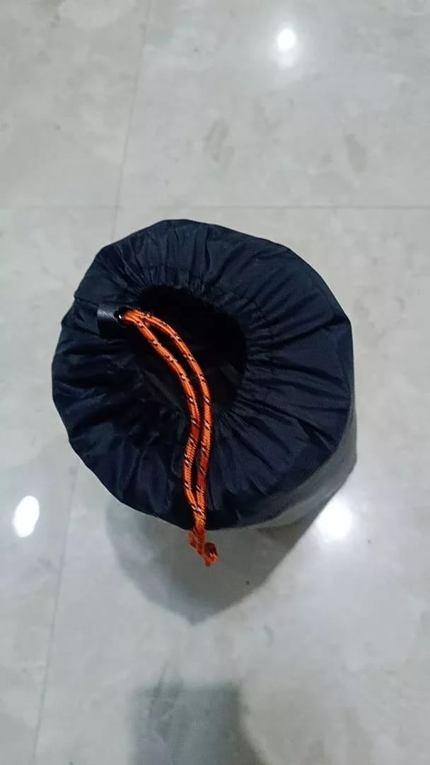 Customer photo review of Inflatable Double Camping bed – Durable – Built-in Pillow & Foot Pump - Air Mattress