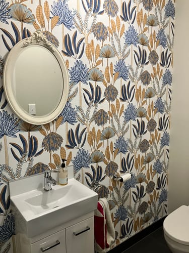 Customer photo review of Bali Wallpaper - Bleu orange
