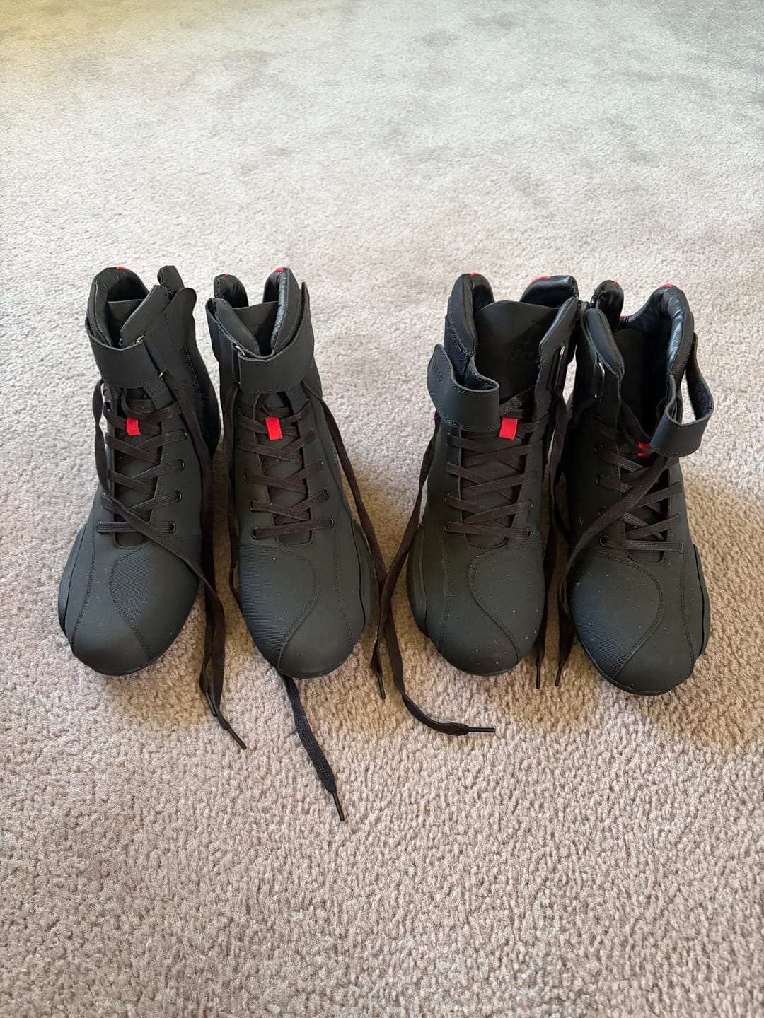 Customer photo review of RIDEIRON Street Racing Motorcycle Riding Boots | MS6007