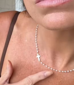 Customer photo review of The Eternal Pearl Necklace