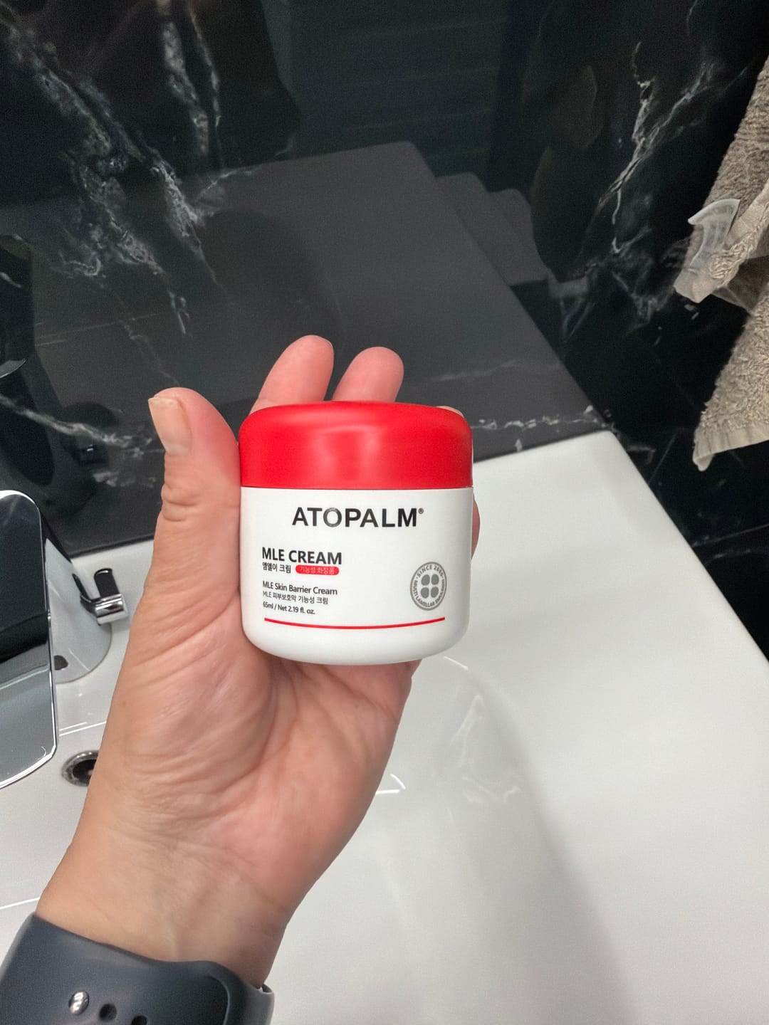 Customer photo review of Mitrinošs lamelārais krēms sejai Atopalm MLE Cream