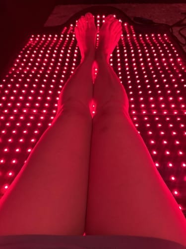 Customer photo review of Nicebeam Full Body Red Light Mat