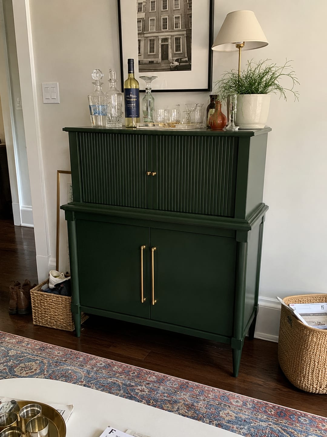 Customer photo review of Heritage Bar Cabinet