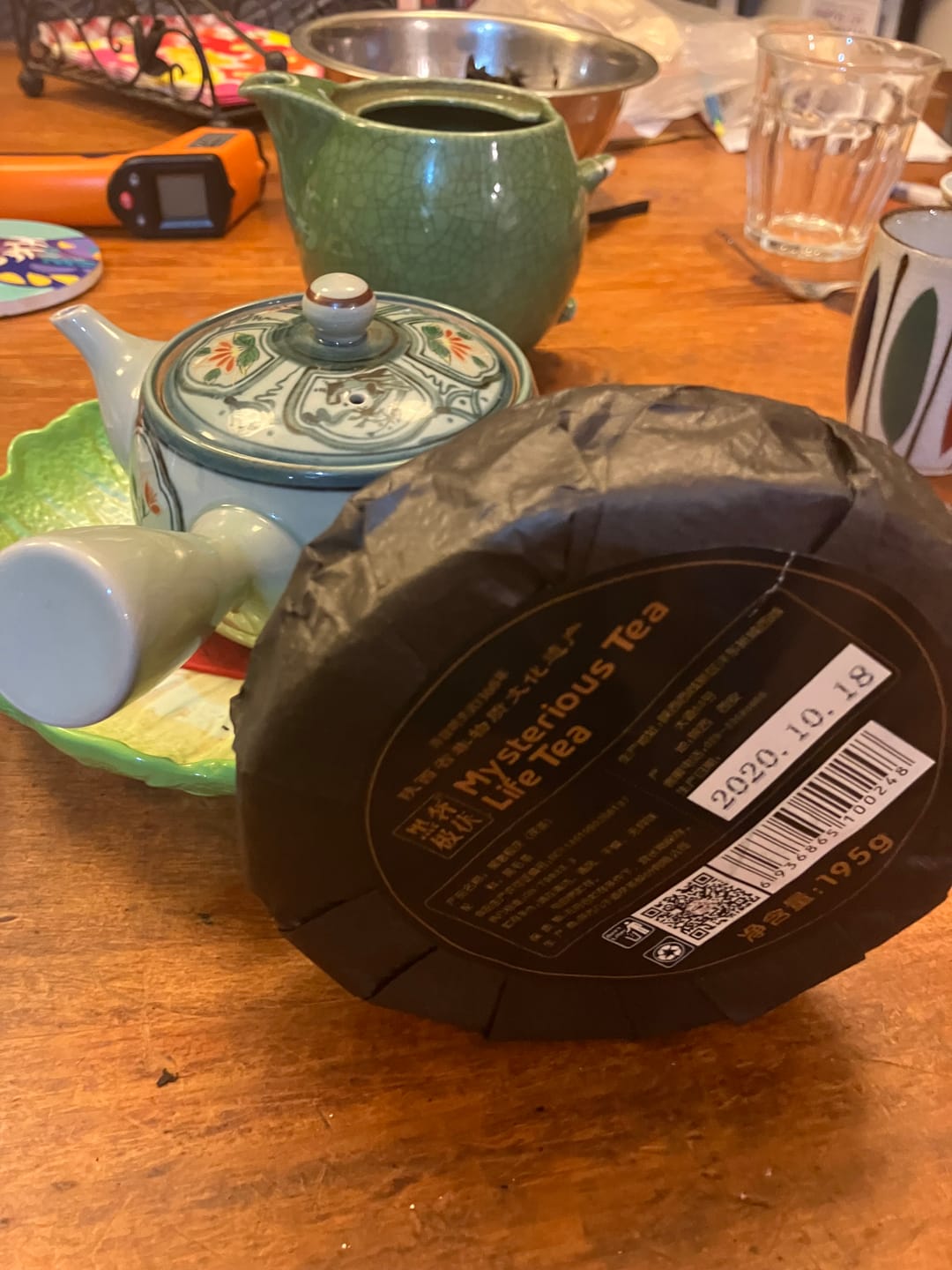 Customer photo review of On Taoism - Jingyang Golden Flower Fu Brick Tea - 190g Cake