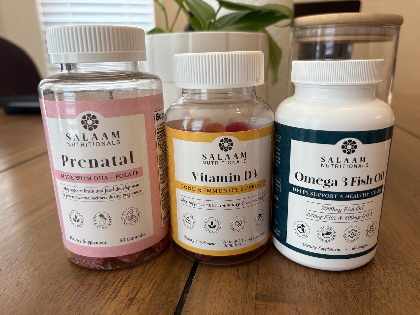 Customer photo review of NEW, Halal Prenatal Bundle: Vitamin D3, Omega 3 Fish Oil & Prenatal Gummies (3 Bottles)