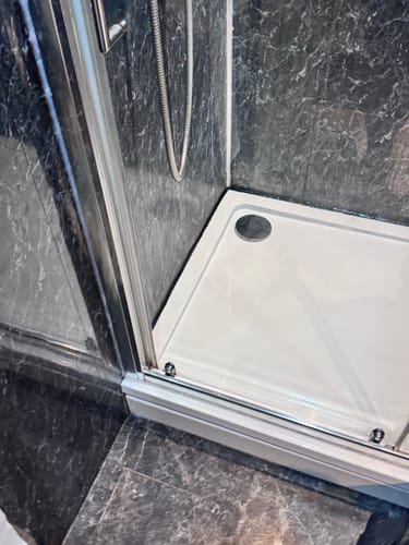 Customer photo review of 1200 x 800 Rectangle Stone Shower Tray