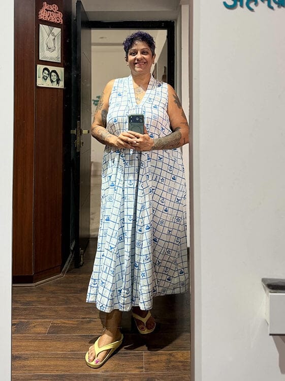 Customer photo review of Zizi Cotton Maxi Dress