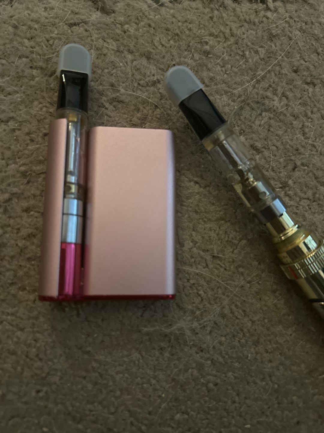 Customer photo review of 3pc Flavor Pack of 1 Gram THCA Blend Full Spectrum Vape Cartridge