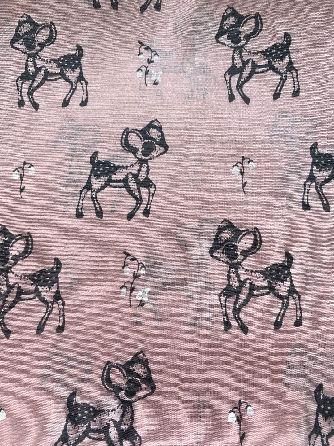 Customer photo review of Baby Deers and Flowers Polycotton Fabric