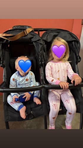 Customer photo review of Batter Up Pink Two-Piece Pajamas