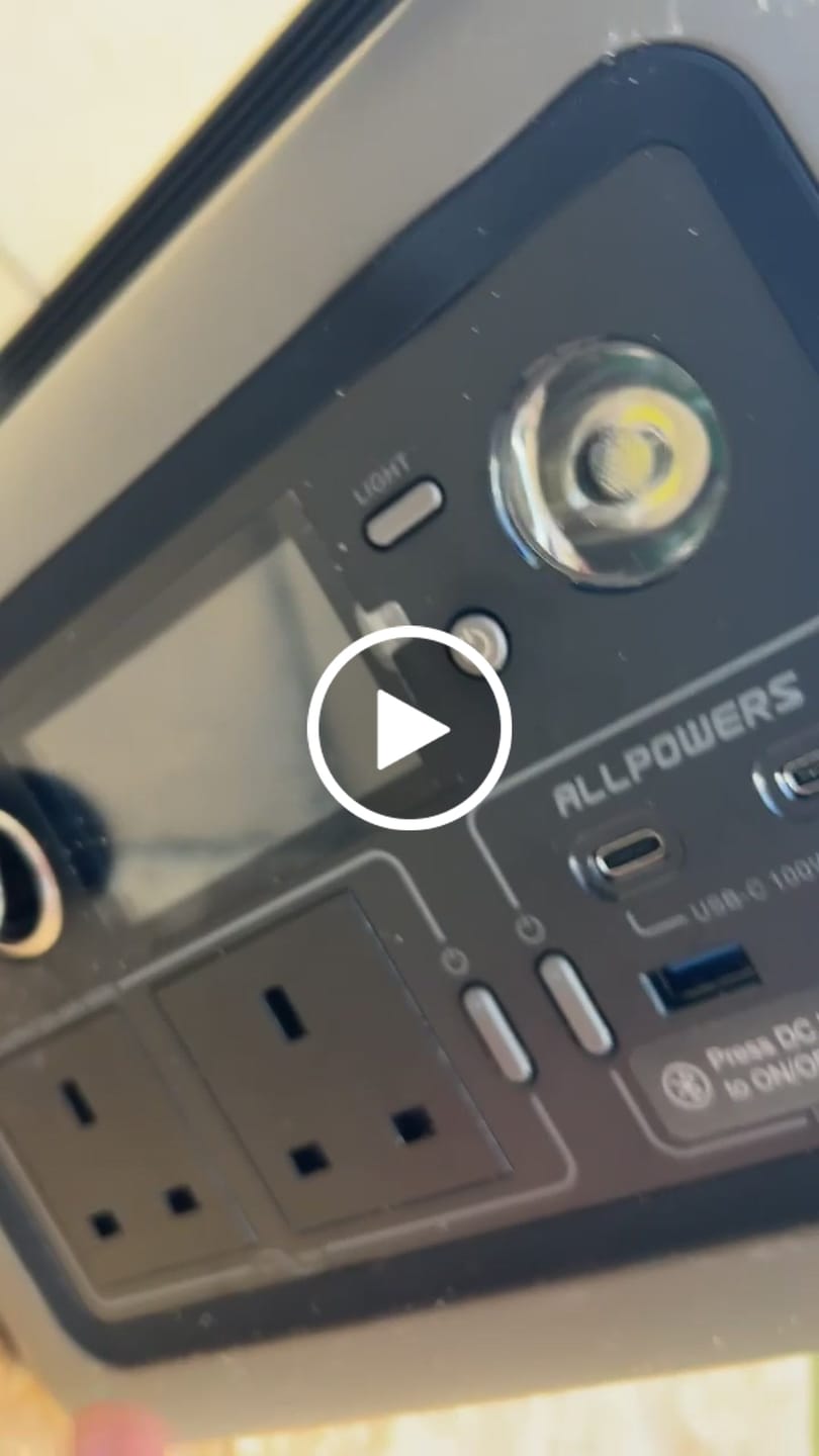 Customer video review of ALLPOWERS R600 Portable Power Station | 299Wh 600W