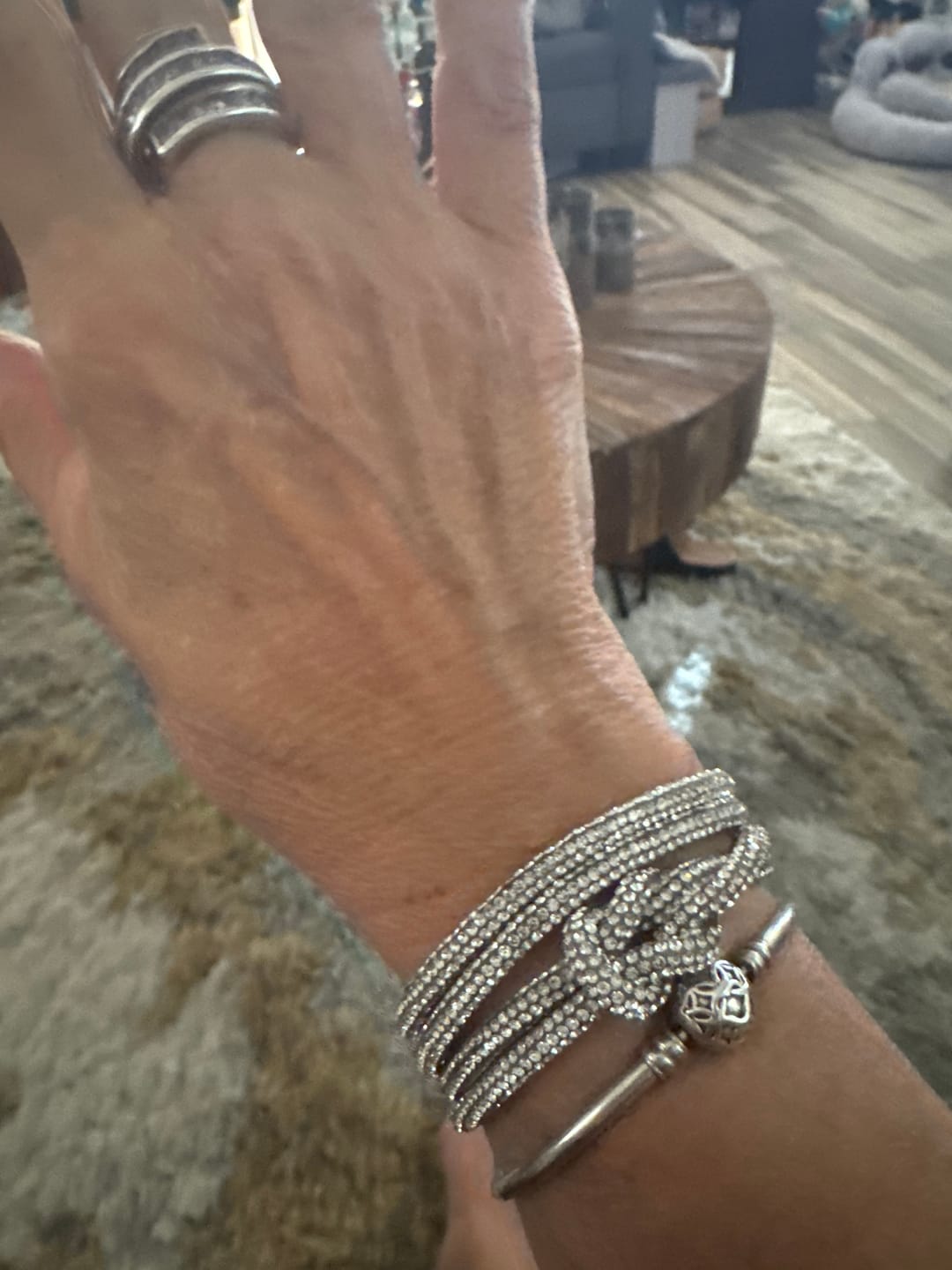 Customer photo review of Crystal Knot Bracelet Set - Crystal