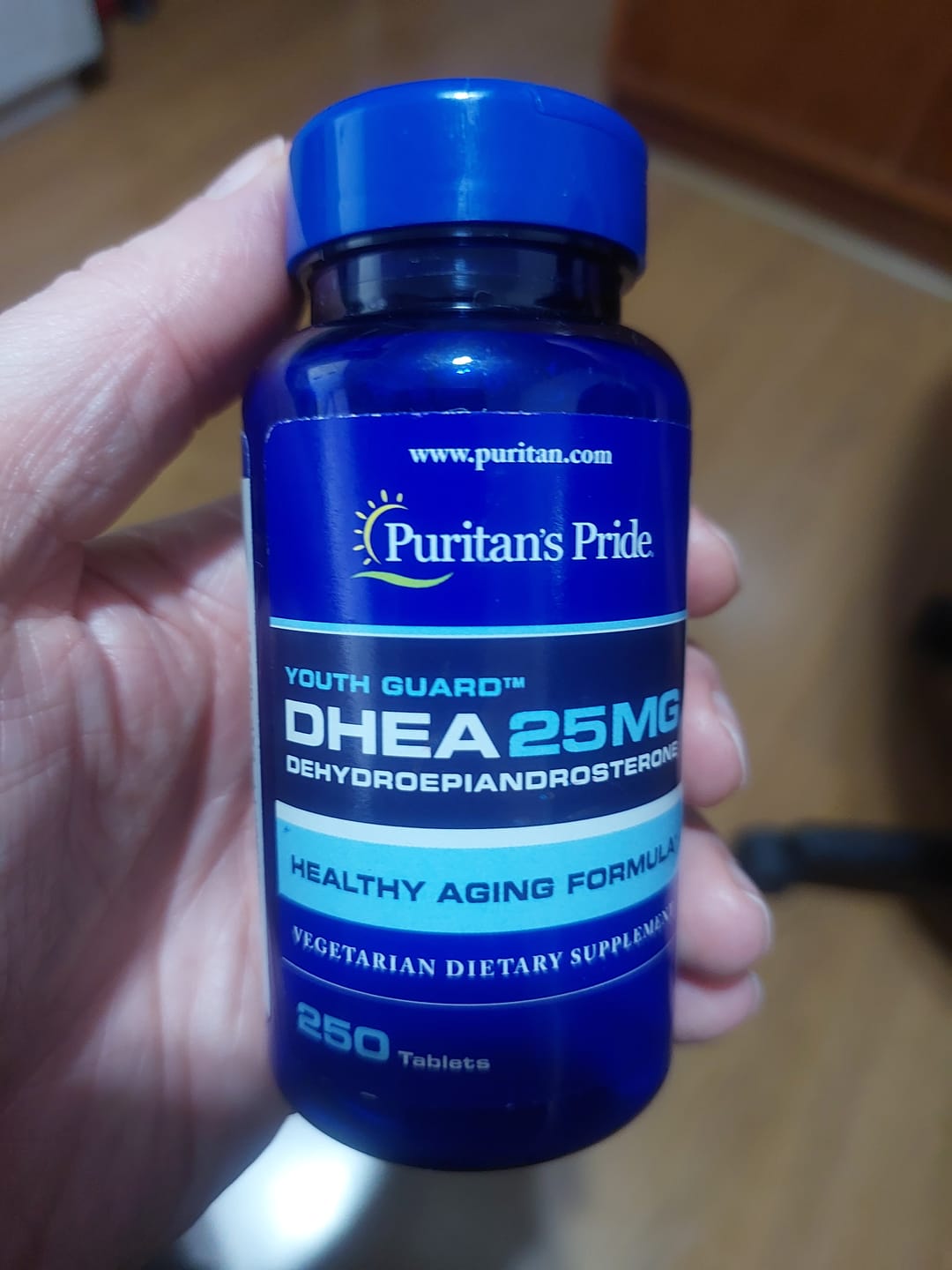 Customer photo review of Puritan's Pride Youth Guard DHEA 25mg – 250 Comprimidos