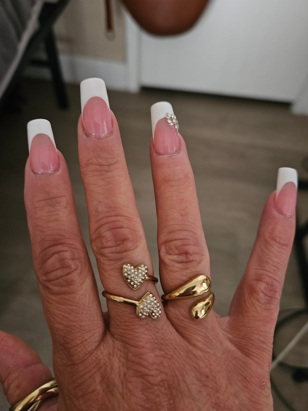 Customer photo review of Open Twist Drop Ring