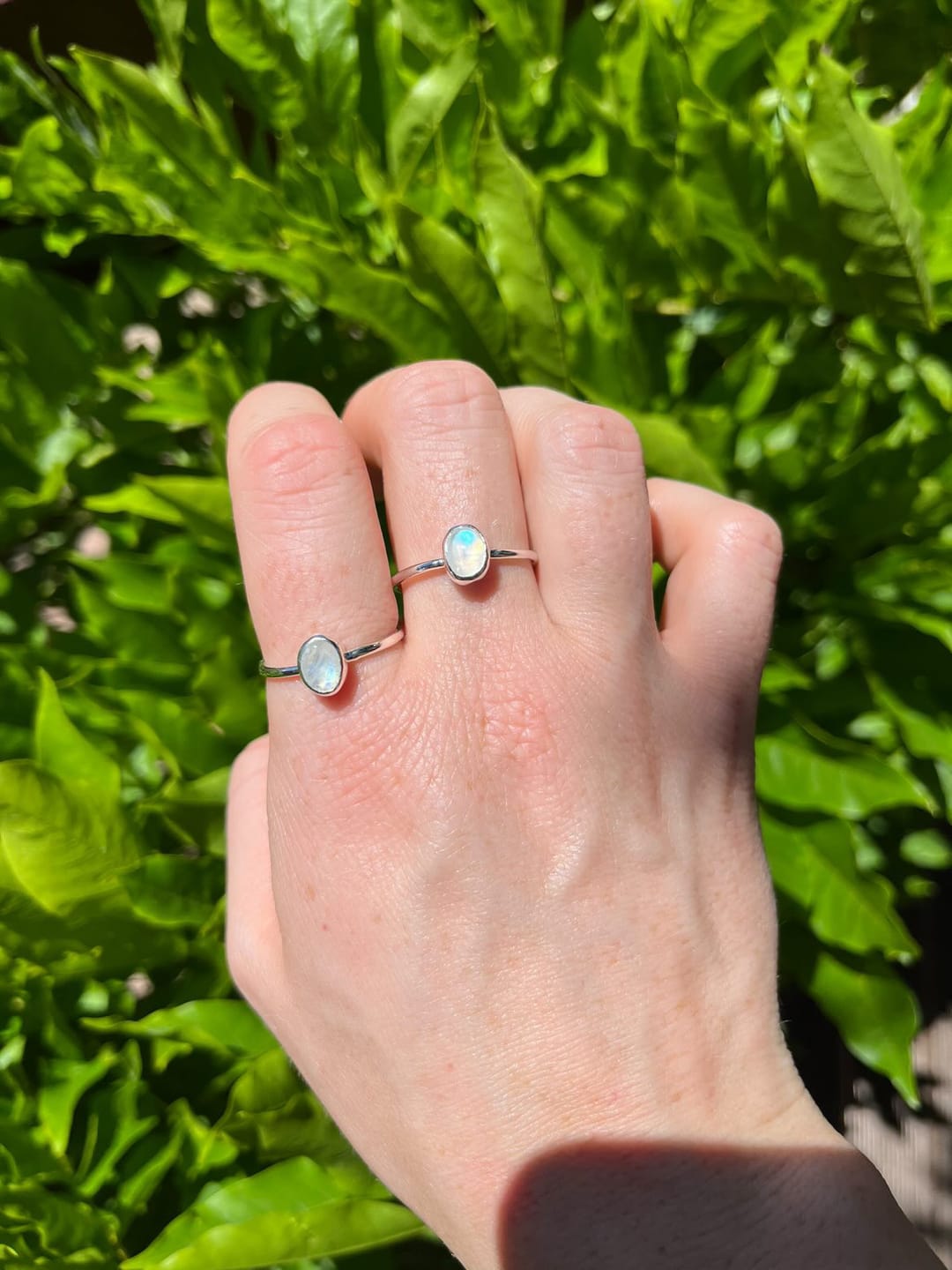 Customer photo review of Moonstone Ring