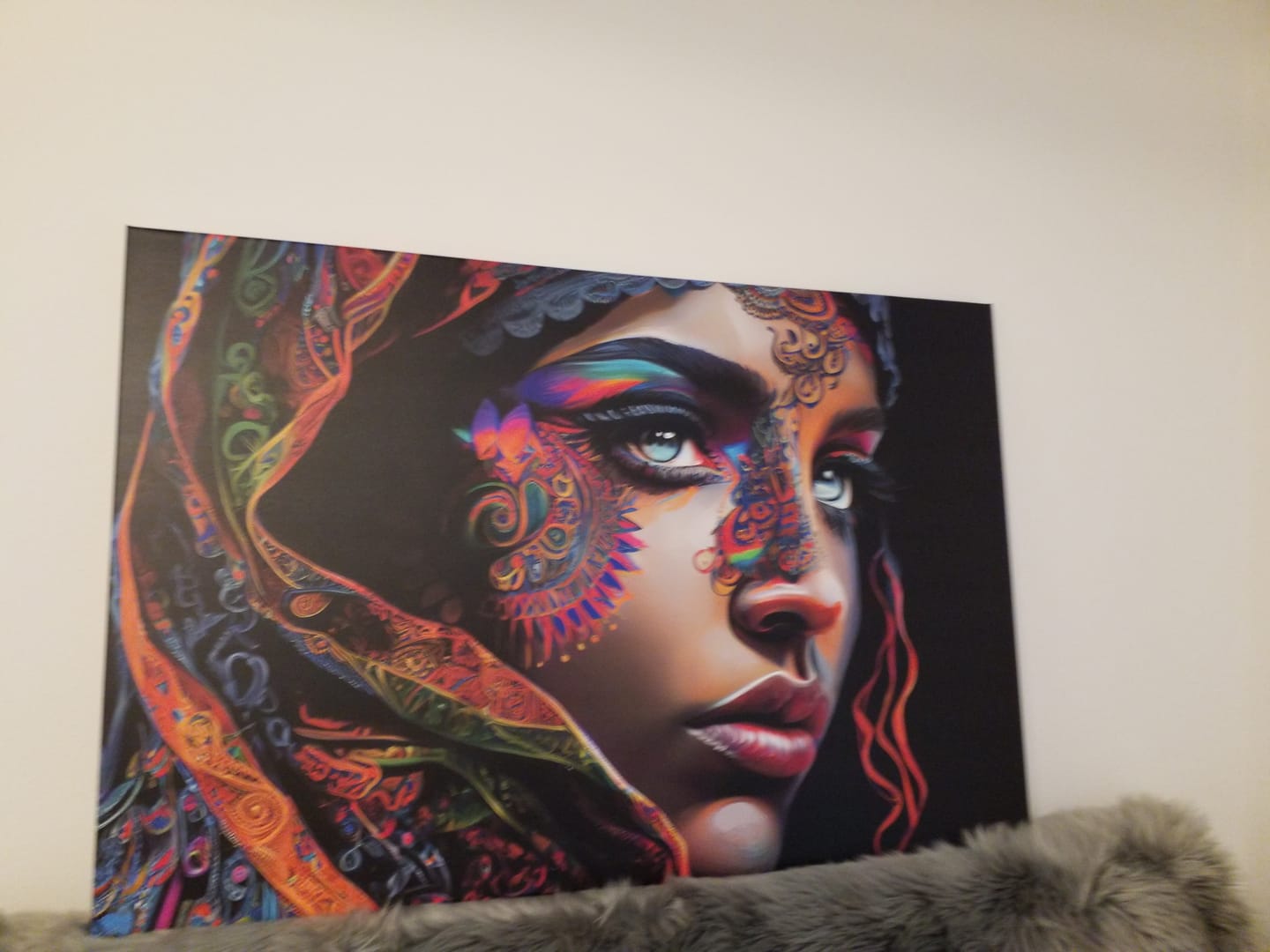 Customer photo review of Leinwandbild Orientalisches Frauenportrait Querformat