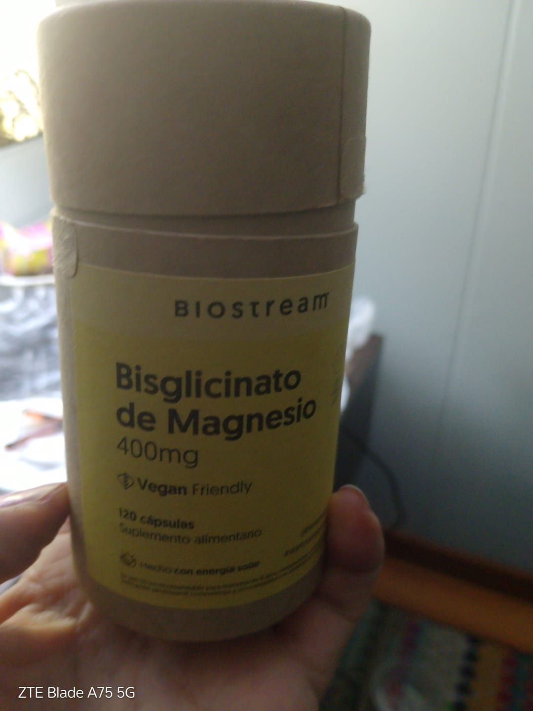 Customer photo review of Bisglicinato de Magnesio 400mg 120 Capsulas Vegano