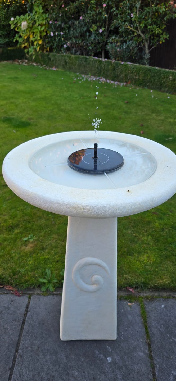 Customer photo review of AhiSpring™ | Solar Garden Fountain