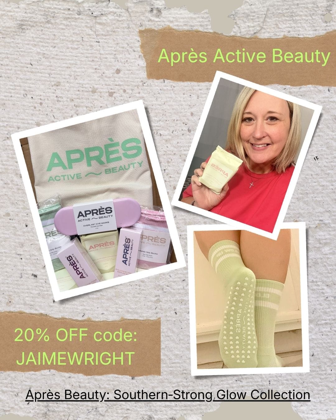 Customer photo review of 3 Free Packs of Cool + Glow Wipes