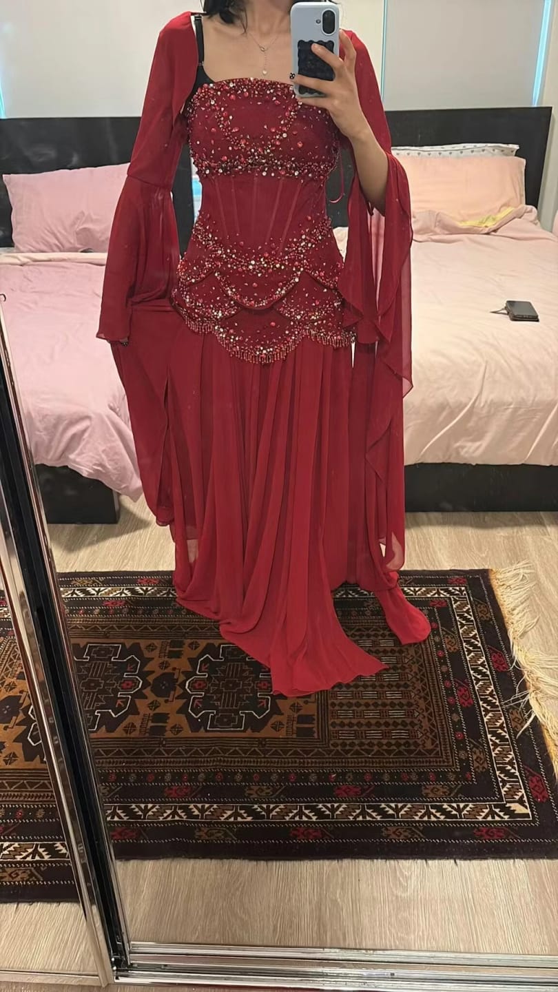 Customer photo review of The Azura Gown yellow