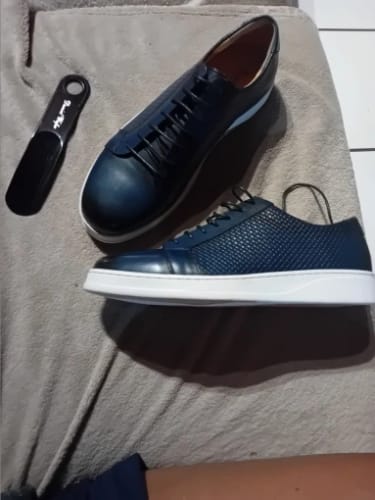 Customer photo review of Felix Chu Men’s Genuine Cow Leather Derby Casual Shoes