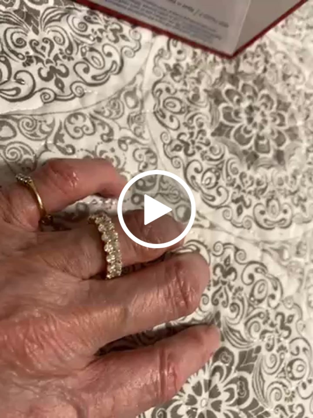 Customer video review of 5ct Moissanite Oval Eternity Ring