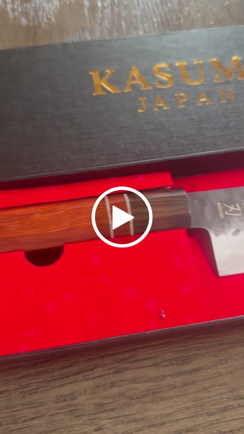 Customer video review of Gyuto Knife - Damascus Ebony Wood Handle