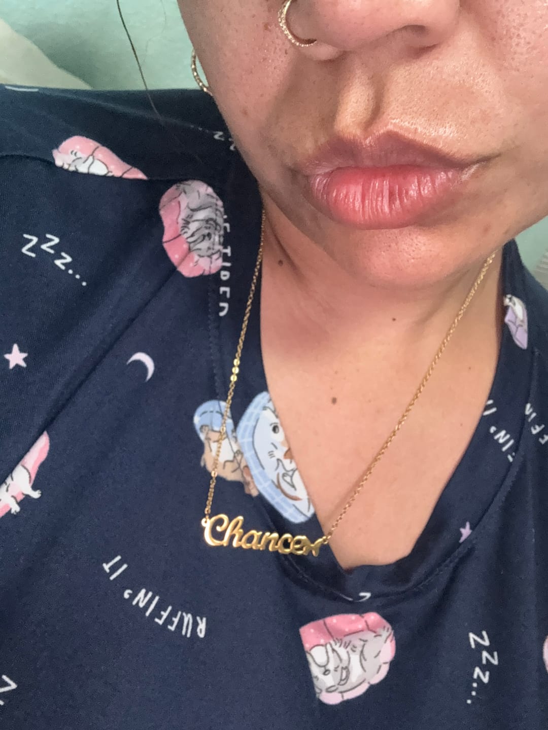 Customer photo review of Butterfly Name Necklace