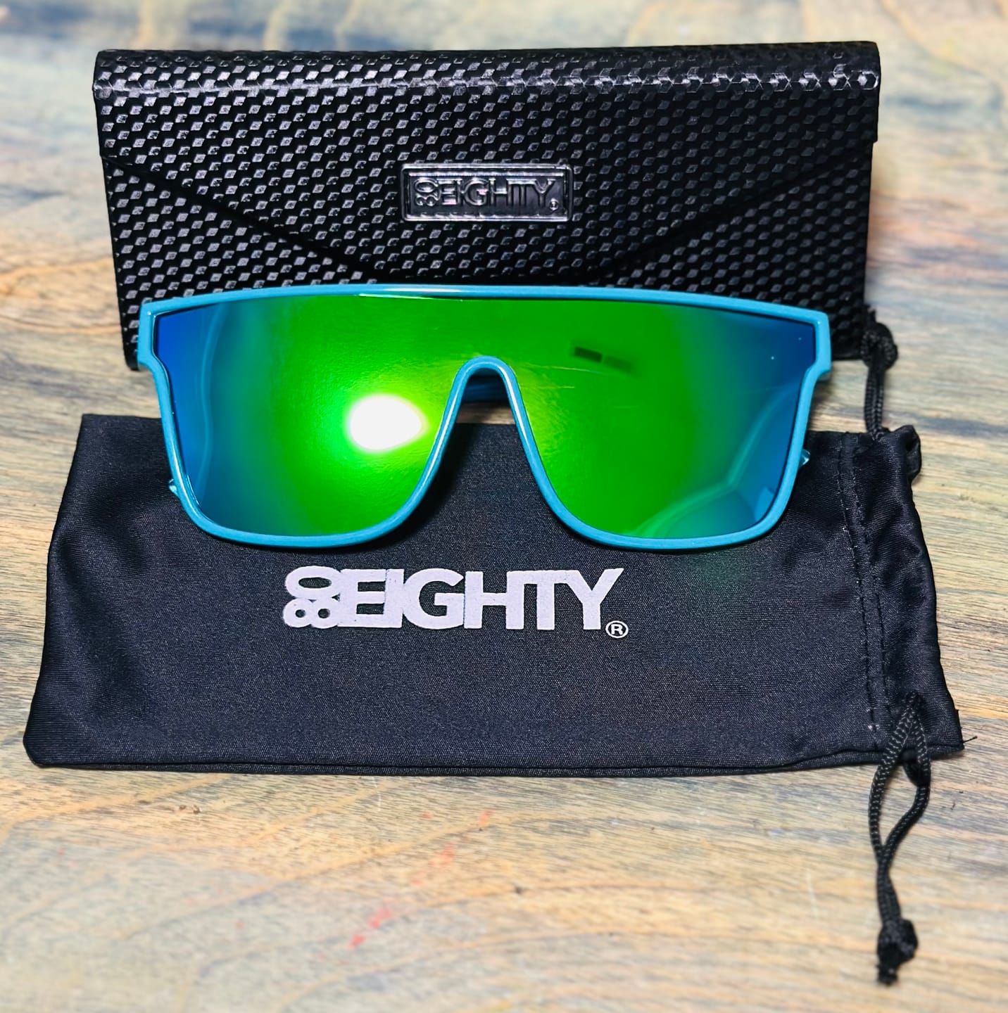 Customer photo review of 80Eighty® Polarized Bay Sunglasses