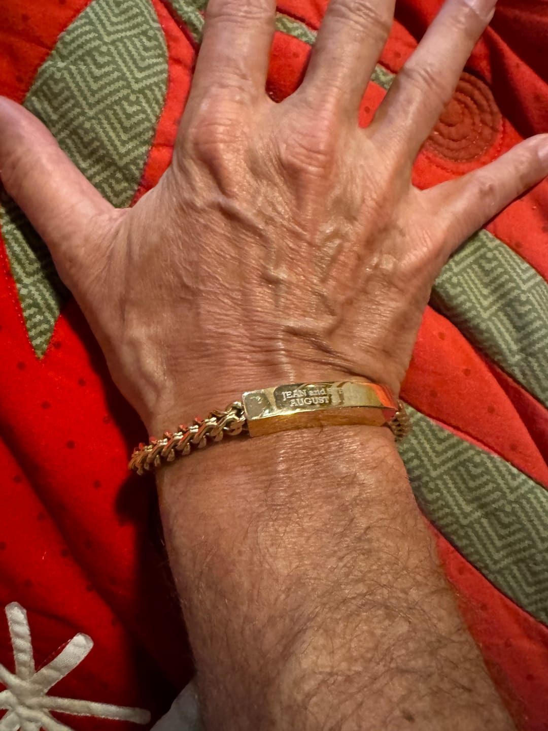 Customer photo review of Franco Link ID Urn Bracelet | 6MM