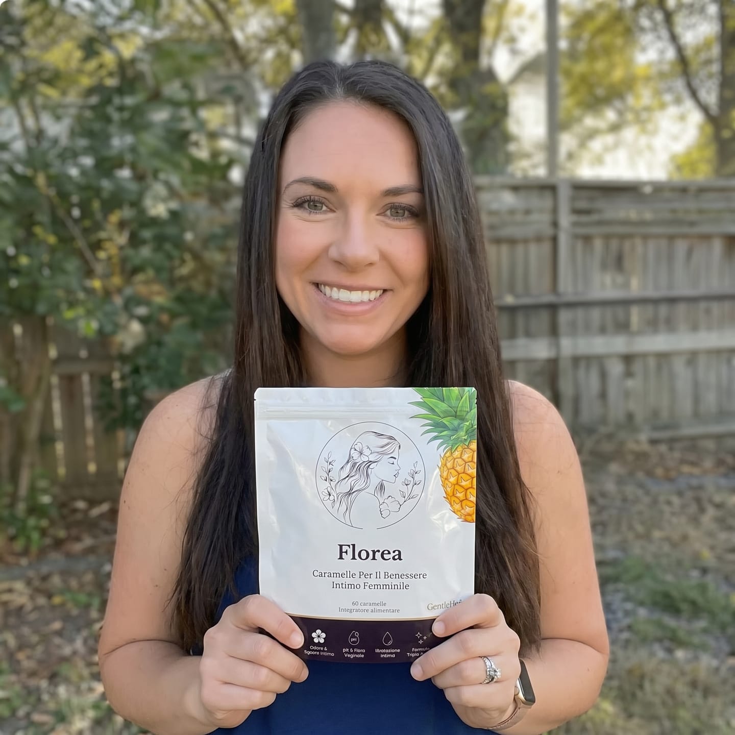 Customer photo review of Florea® | La Formula Completa per Riequilibrare la Flora Intima in 14 Giorni