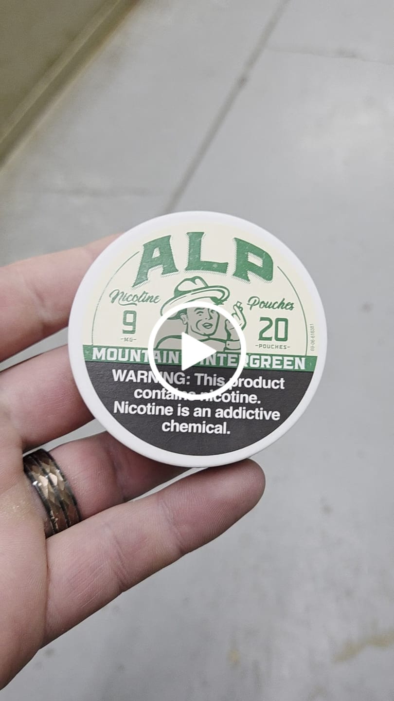 Customer video review of Mountain Wintergreen Nicotine Pouches