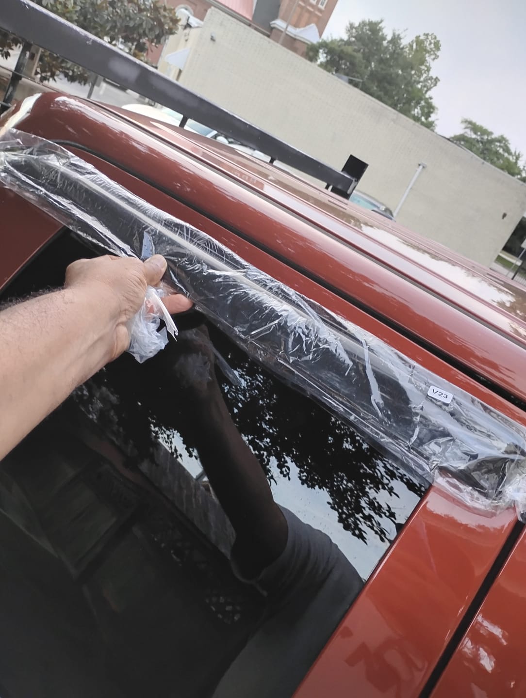 Customer photo review of 2009-18 Ram 1500 2500 3500 Crew Cab Window Visors Wind Deflectors Rain Guards