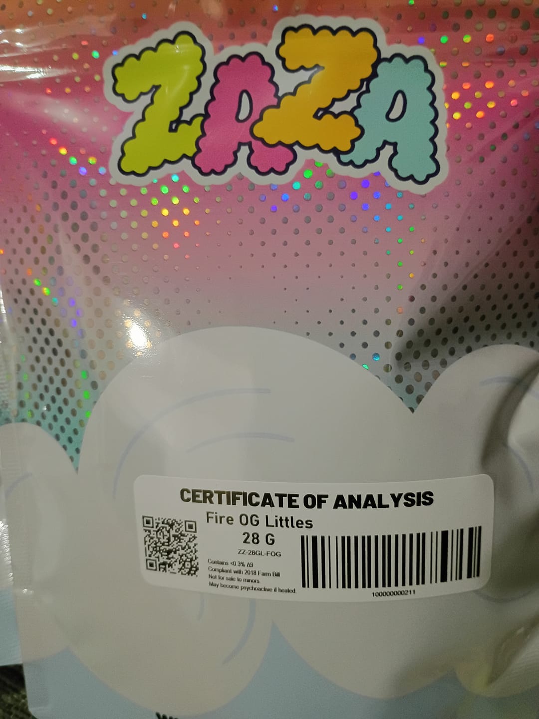 Customer photo review of Fire OG - 28 Grams Littles - Indica