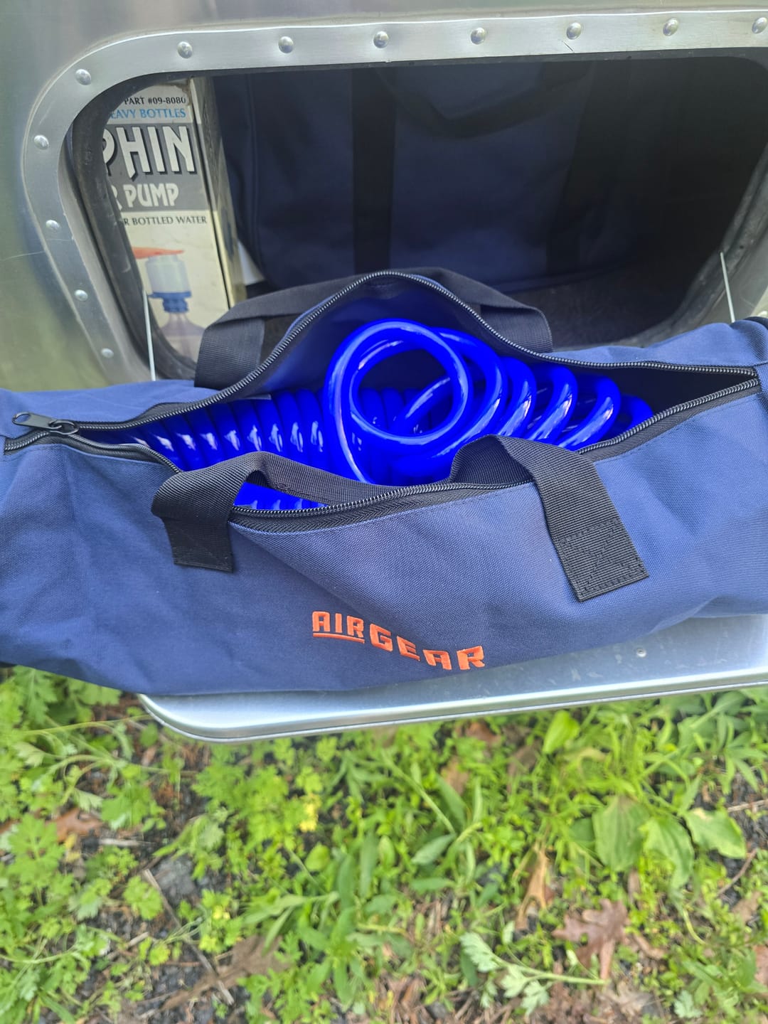 Customer photo review of RV Water Hose with AIR GEAR Storage Bag