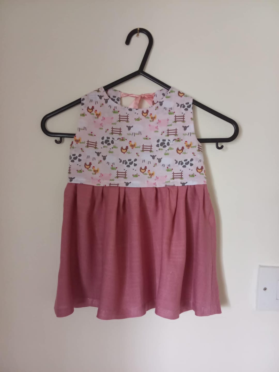 Customer photo review of Plain Linen Look Viscose Fabric
