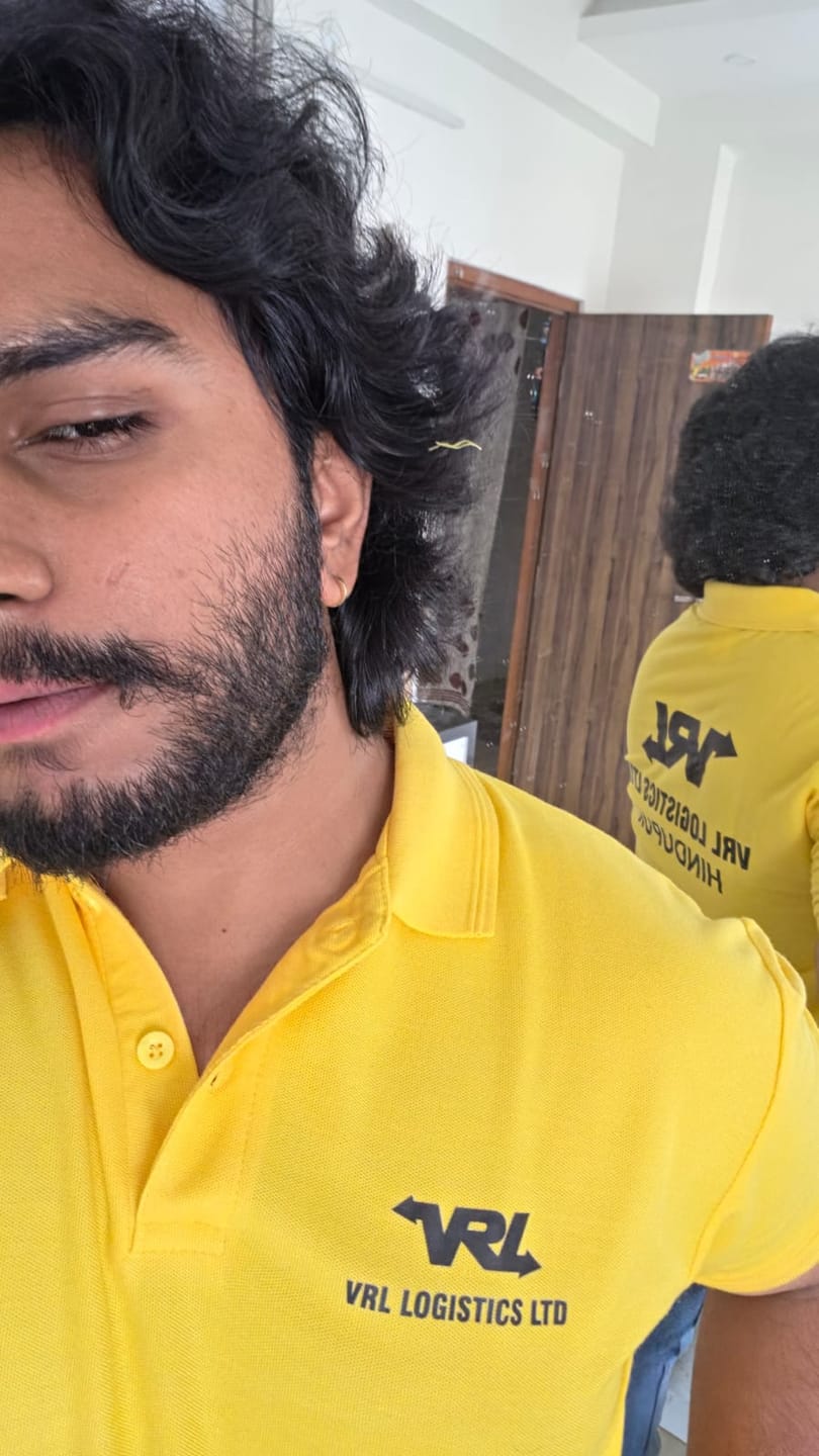 Customer photo review of Customized Polo T-Shirt With Your Company Logo | Order Logo Printed Tees | PrintMine.in
