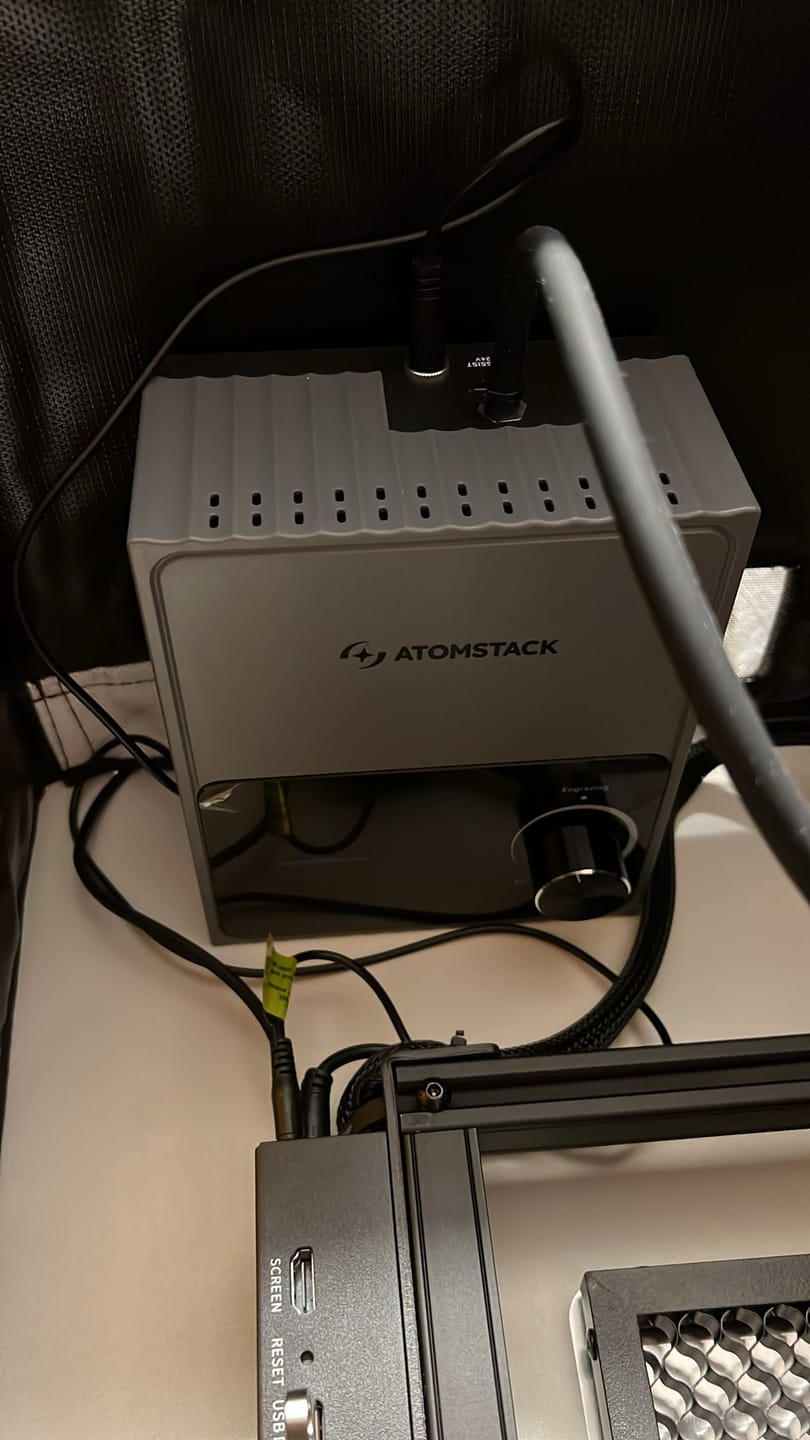Customer photo review of AtomStack F80 Air Assist Set for Laser Engraving and Cutting Machine