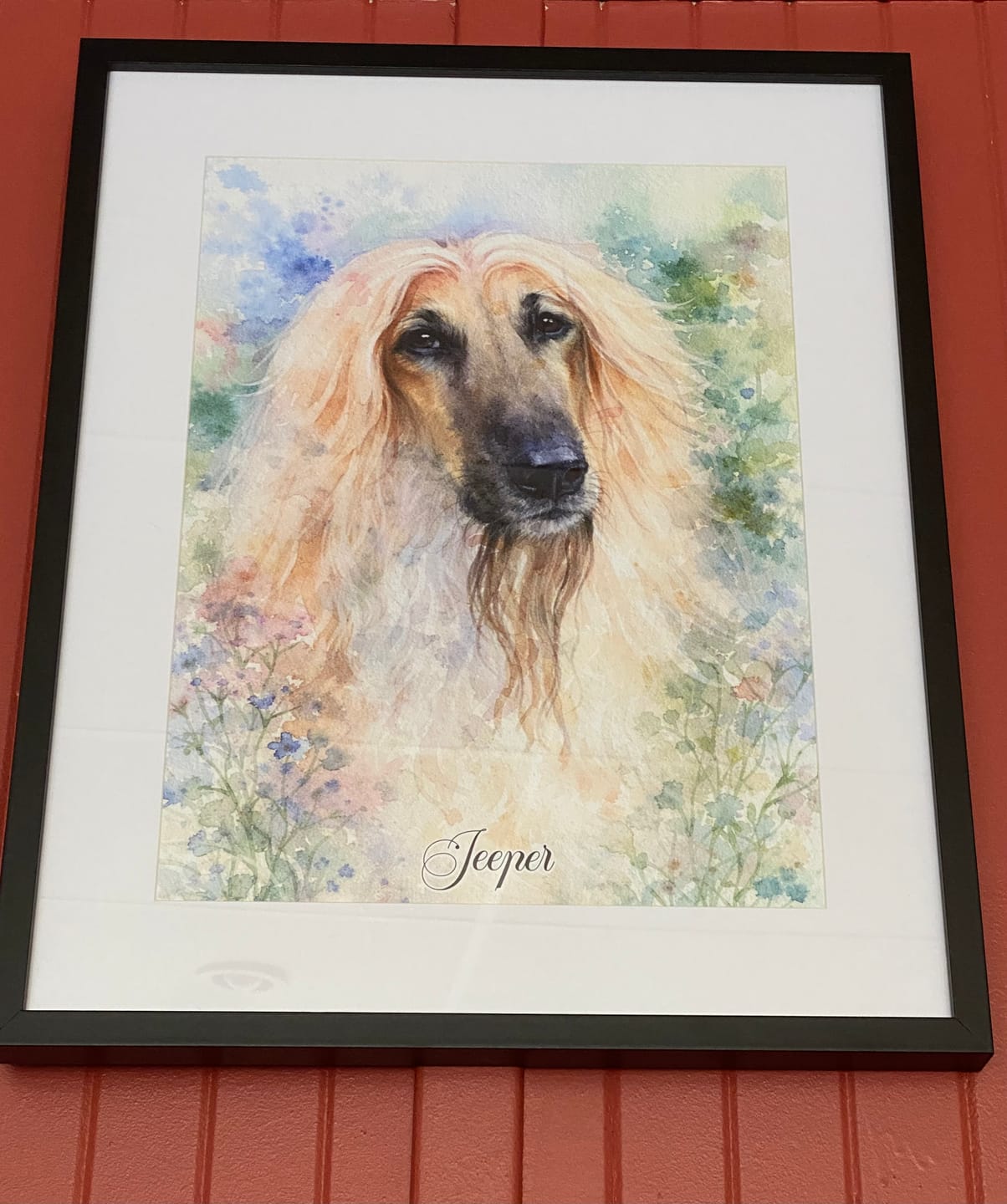 Customer photo review of Aquarelle - Poster personnalisé