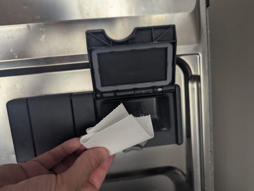 Customer photo review of דפי ניקוי למדיח