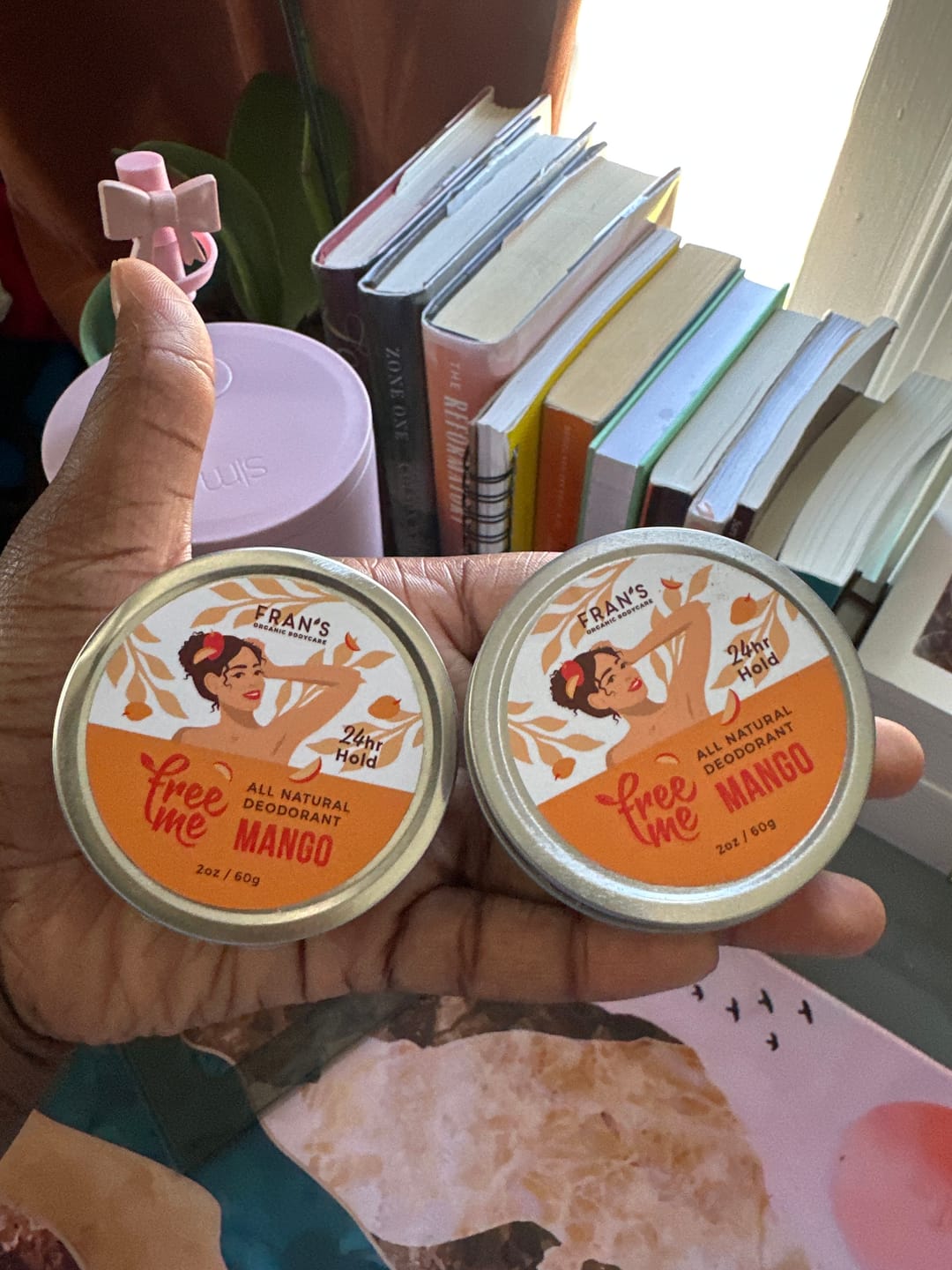 Customer photo review of FreeMe Deodorant Mango