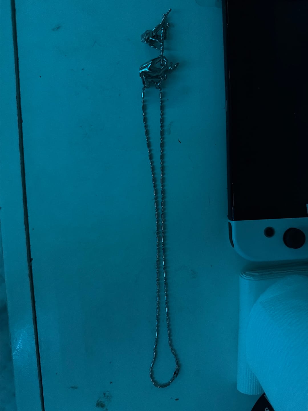 Customer photo review of DANCING WITH DEATH PENDANT
