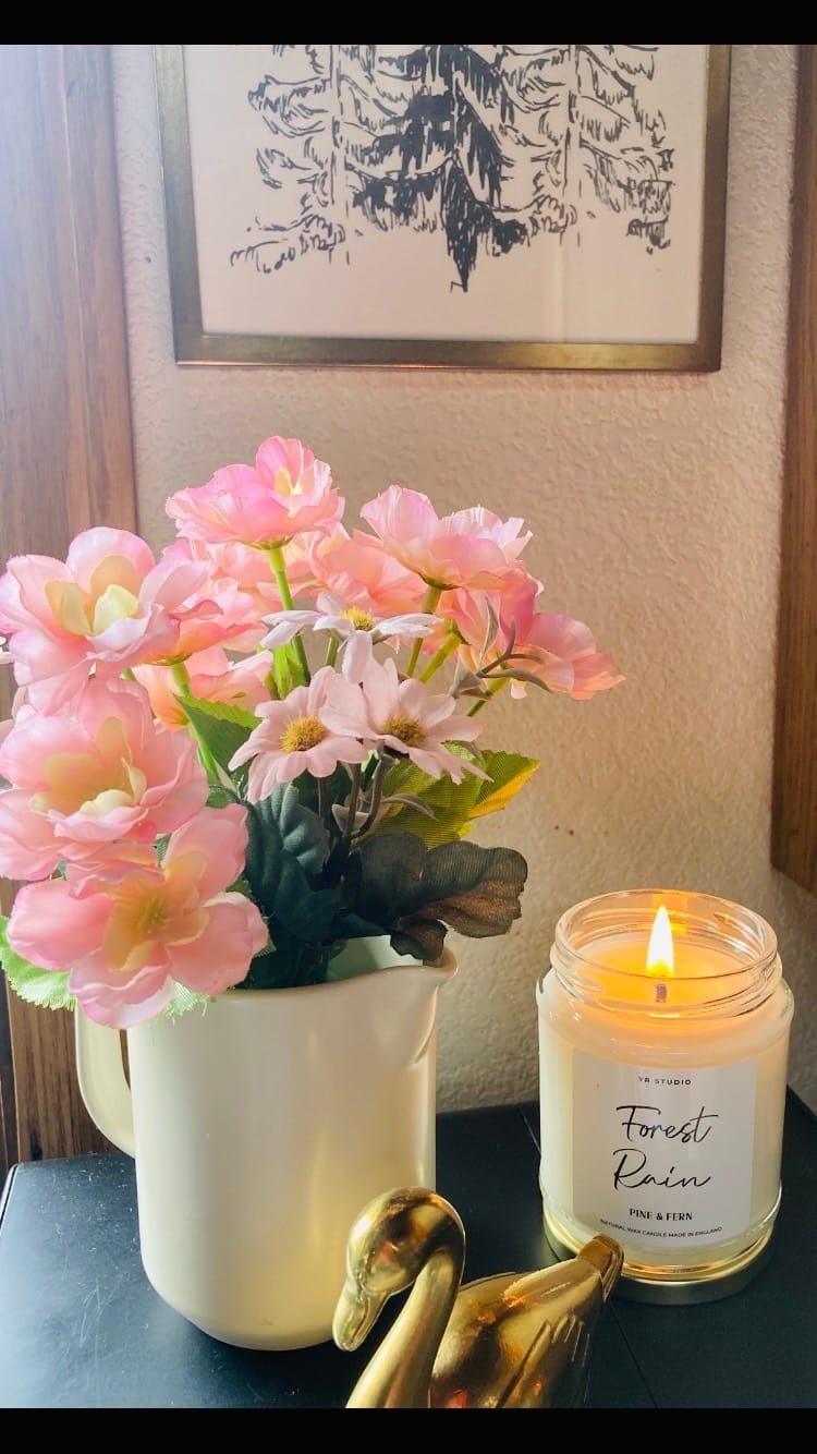 Customer photo review of "Forest Rain" Pine Needle & Green Fern Candle
