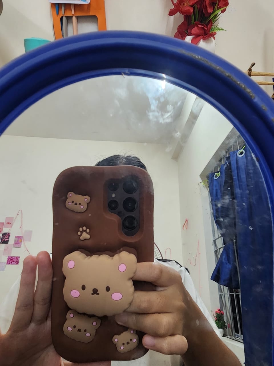 Customer photo review of Samsung 3D Brown Pre-Order Teddy Bear Stand Phone Holder Soft Silicone Rubber Case