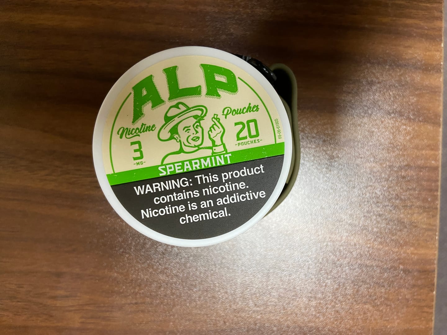 Customer photo review of Spearmint Nicotine Pouches